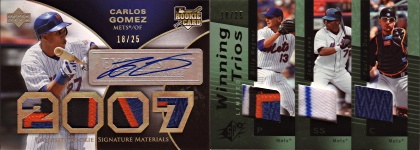 Some cards numbered 18/25